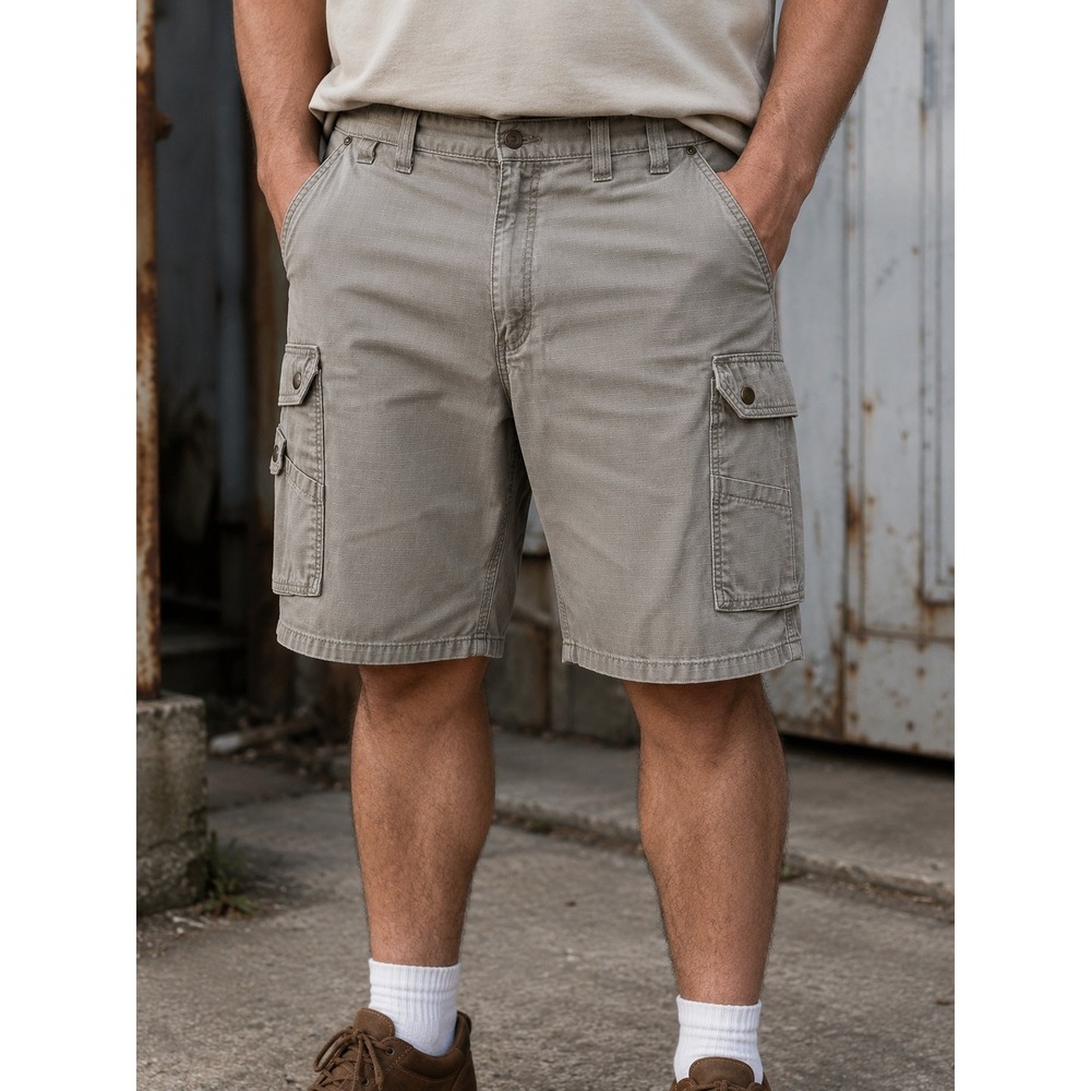 Carhartt B357 DES Cargo Shorts Mens 46 Desert Sand Ripstop Relaxed Fit Workwear